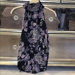 Fashion Nova Lilac Floral Flow Top